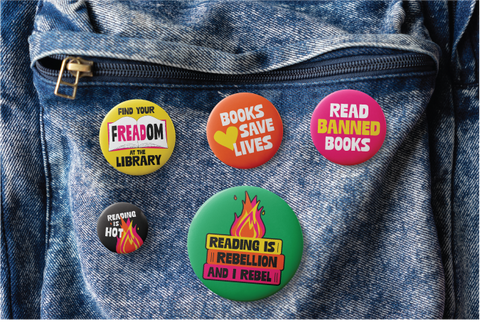 I like Big Books Button 5-Pack